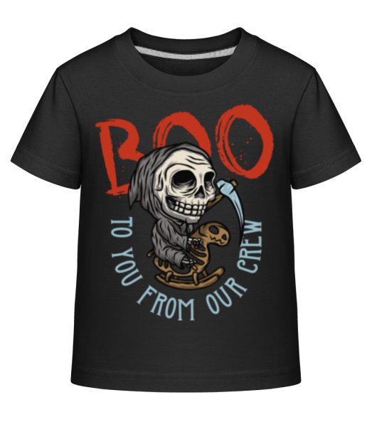 Boo - Dĕtské Shirtinator tričko - Černá - Napřed
