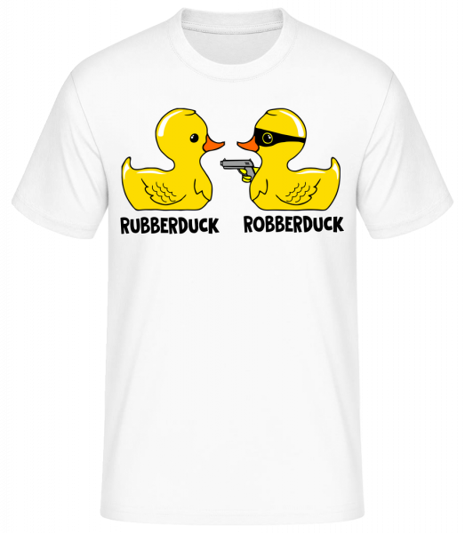 Robberduck - Pánské basic tričko - Bílá - Napřed