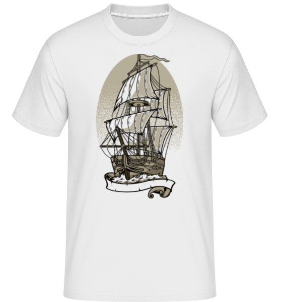 Ship -  Shirtinator tričko pro pány - Bílá - Napřed