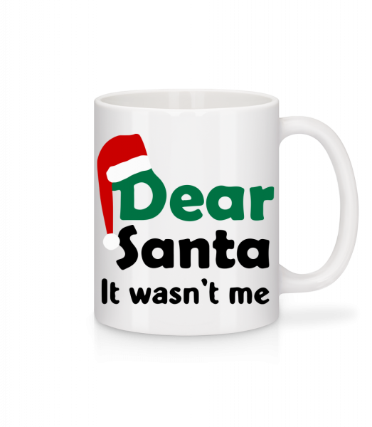 Dear Santa to nebyl já - Keramický hrnek - Bílá - Napřed
