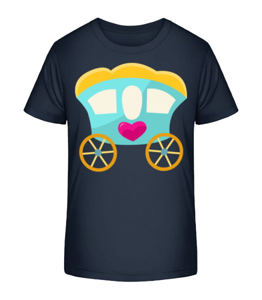 Princess Carriage - Detské Bio tričko Stanley Stella - Namořnická modrá - Napřed