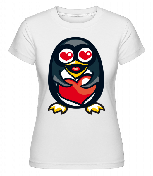 Love Penguin -  Shirtinator tričko pro dámy - Bílá - Napřed