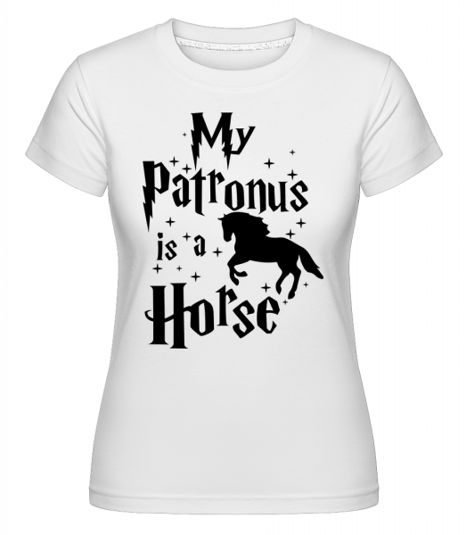 My Patronus Is A Horse -  Shirtinator tričko pro dámy - Bílá - Napřed