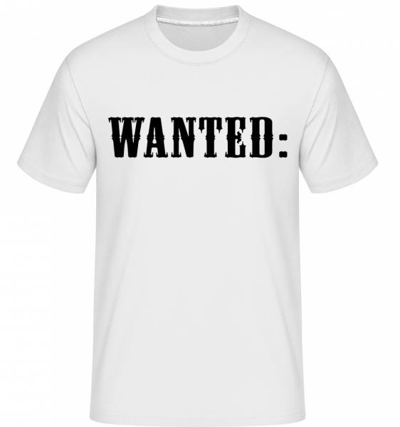 Hledá se: -  Shirtinator tričko pro pány - Bílá - Napřed