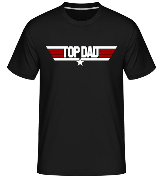 Top Dad -  Shirtinator tričko pro pány - Černá - Napřed
