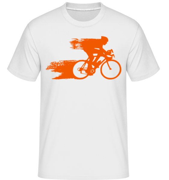 Cyklista -  Shirtinator tričko pro pány - Bílá - Napřed