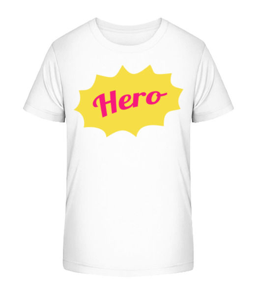 Hero Icon - Detské Bio tričko Stanley Stella - Bílá - Napřed