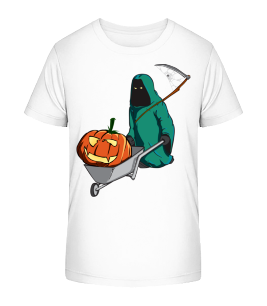 Halloween smrtka - Detské Bio tričko Stanley Stella - Bílá - Napřed