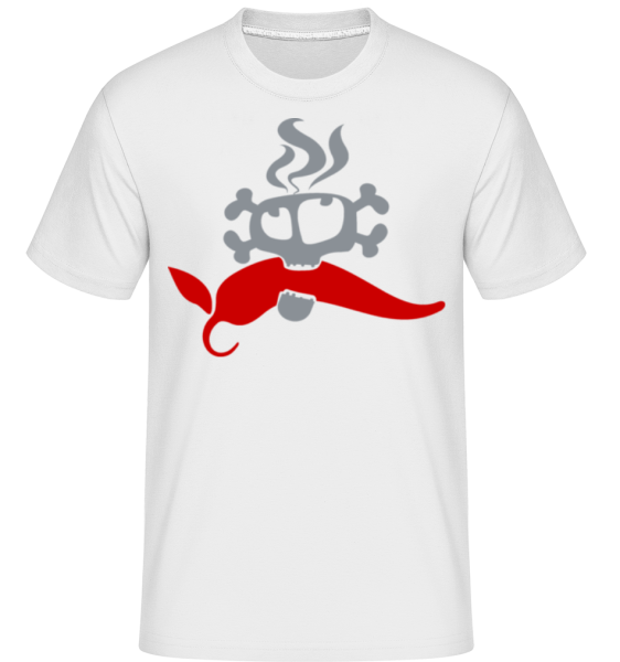 Super Hot Chili -  Shirtinator tričko pro pány - Bílá - Napřed