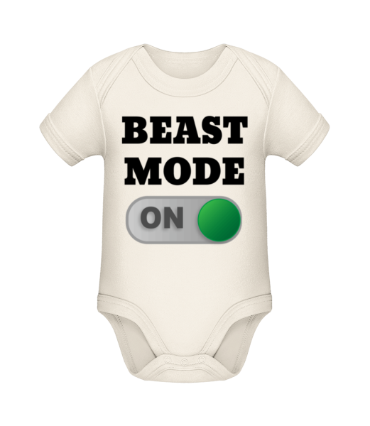 Beast Mode On - Bio body pro děti - Krémová - Napřed