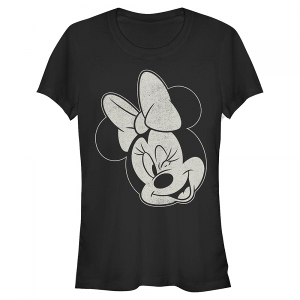 Disney Classics - Mickey Mouse - Minnie Mouse Minnie Wink - Dámské Tričko - Černá - Napřed