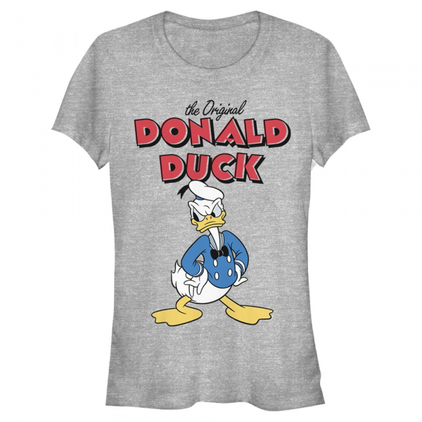 Disney - Mickey Mouse - Donald Duck Mad Donald - Dámské Tričko - Melírově šedá - Napřed