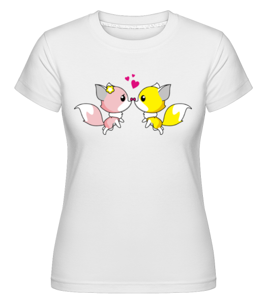 Fox Láska -  Shirtinator tričko pro dámy - Bílá - Napřed