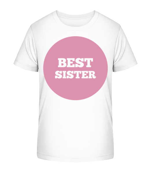 Best Sestra - Detské Bio tričko Stanley Stella - Bílá - Napřed