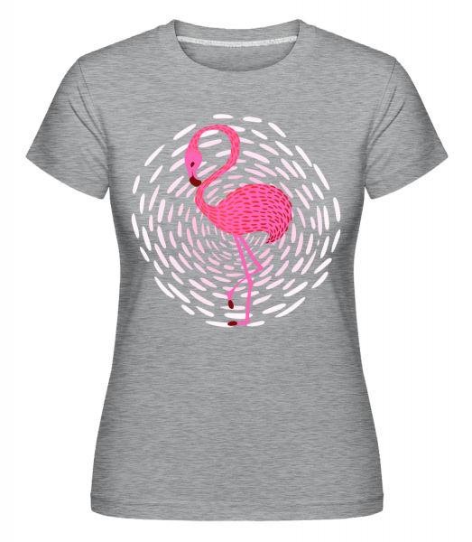 Flamingo -  Shirtinator tričko pro dámy - Melirovĕ šedá - Napřed