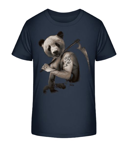 Scythe Panda - Detské Bio tričko Stanley Stella - Namořnická modrá - Napřed