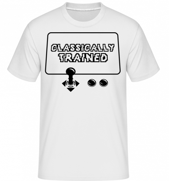 Klasicky Cvičil Gamer -  Shirtinator tričko pro pány - Bílá - Napřed