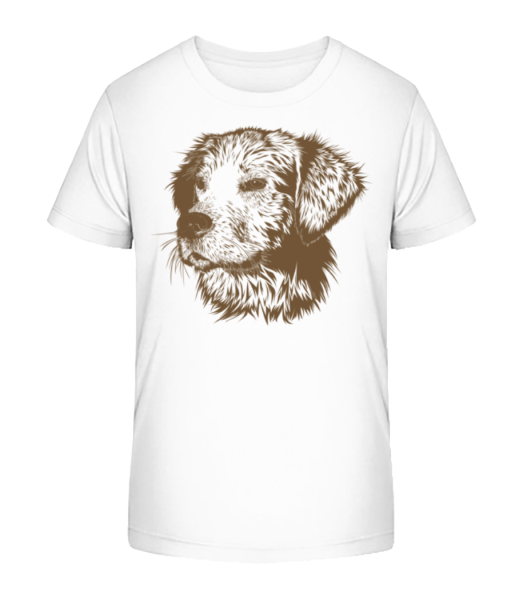 Malý pes - Detské Bio tričko Stanley Stella - Bílá - Napřed