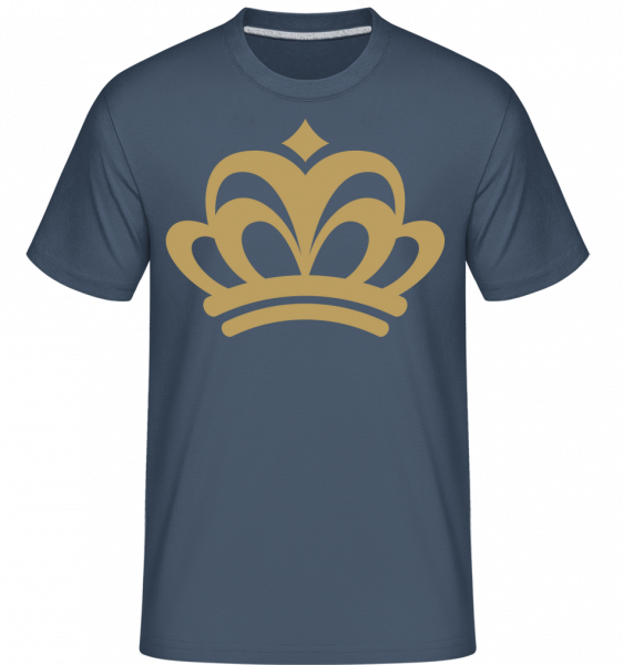 Crown Sign -  Shirtinator tričko pro pány - Džínovina - Napřed