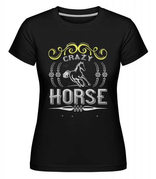 Crazy Horse -  Shirtinator tričko pro dámy - Černá - Napřed