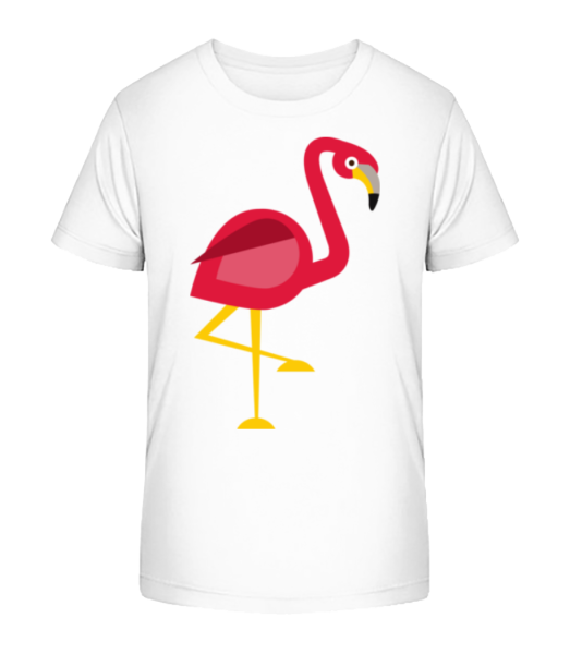 Flamingo Comic - Detské Bio tričko Stanley Stella - Bílá - Napřed