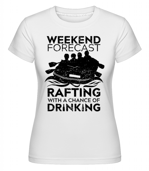 Rafting s možností pití -  Shirtinator tričko pro dámy - Bílá - Napřed