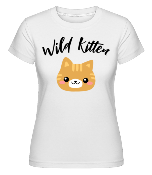 Wild Kitten -  Shirtinator tričko pro dámy - Bílá - Napřed
