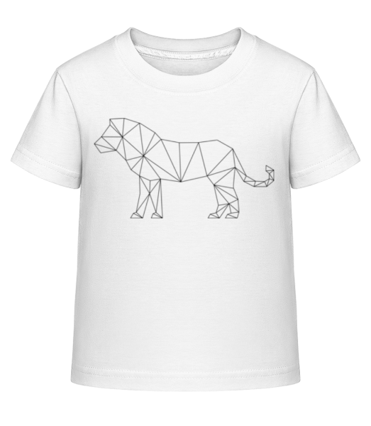 polygon Lion - Dĕtské Shirtinator tričko - Bílá - Napřed