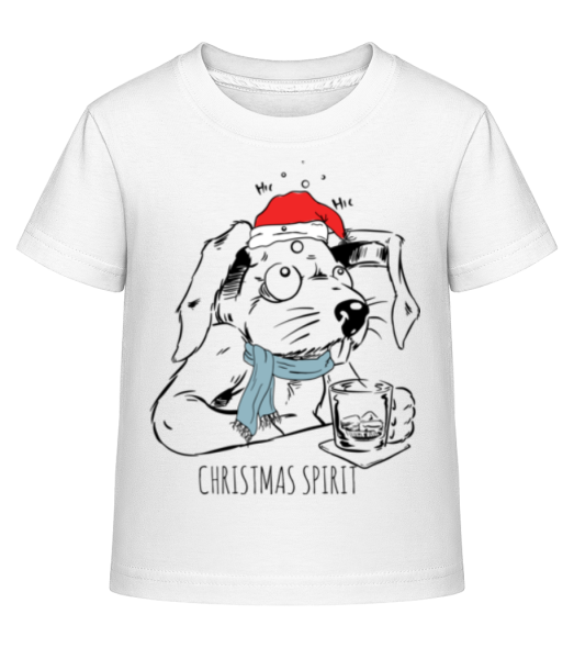 Duch Vánoc - Dĕtské Shirtinator tričko - Bílá - Napřed