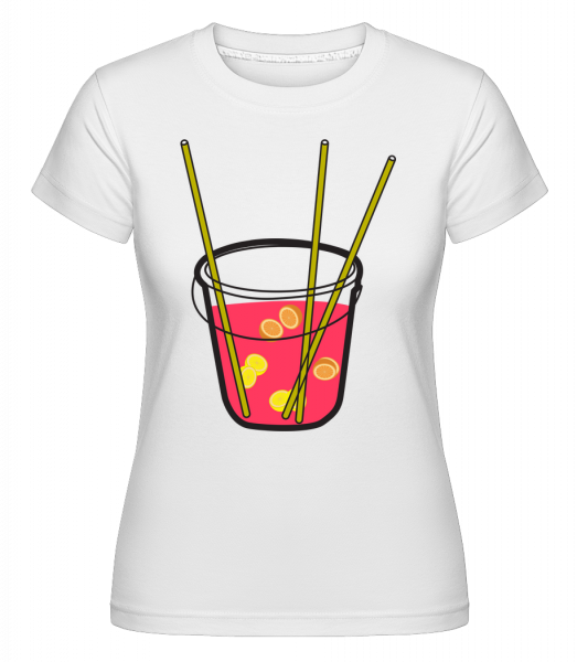 Sangria -  Shirtinator tričko pro dámy - Bílá - Napřed