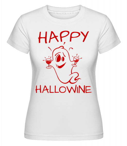 Halloween Duch -  Shirtinator tričko pro dámy - Bílá - Napřed