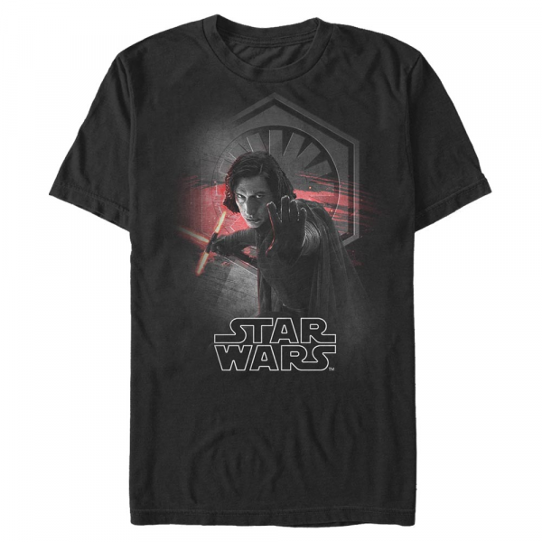 Star Wars - Poslední z Jediů - Kylo Ren Deadly Son - Pánské Tričko - Černá - Napřed