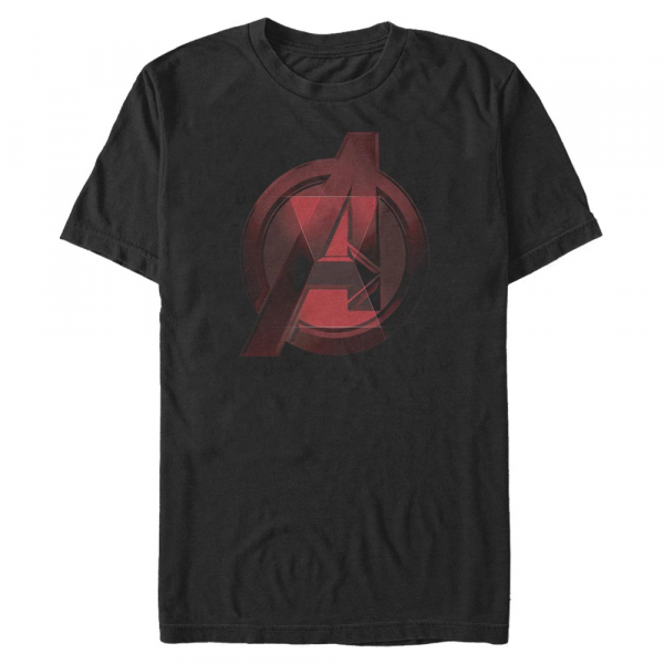 Marvel - Black Widow - Logo Widow Avenger - Pánské Tričko - Černá - Napřed