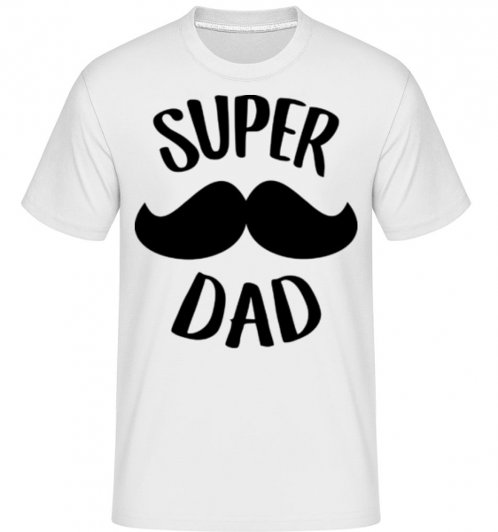 Super Dad -  Shirtinator tričko pro pány - Bílá - Napřed