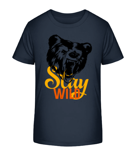 Zůstaň divoký - Detské Bio tričko Stanley Stella - Namořnická modrá - Napřed