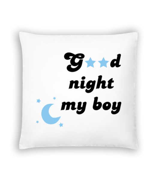 Good Night My Boy - Polštář - Bílá - Napřed