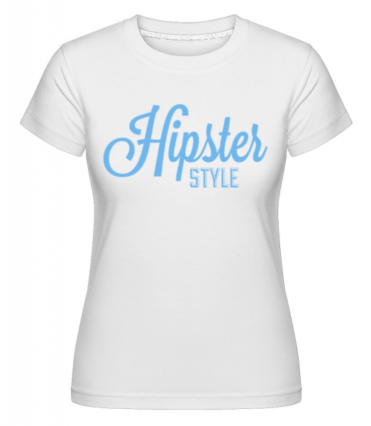 Hipster Style -  Shirtinator tričko pro dámy - Bílá - Napřed