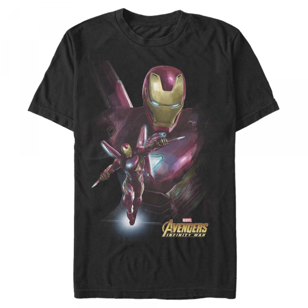 Marvel - Avengers Infinity War - Iron Man Space Suit - Pánské Tričko - Černá - Napřed