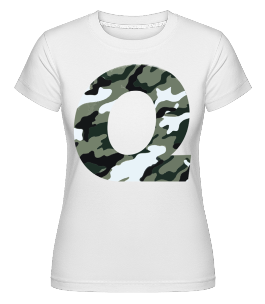 Queen Camouflage -  Shirtinator tričko pro dámy - Bílá - Napřed