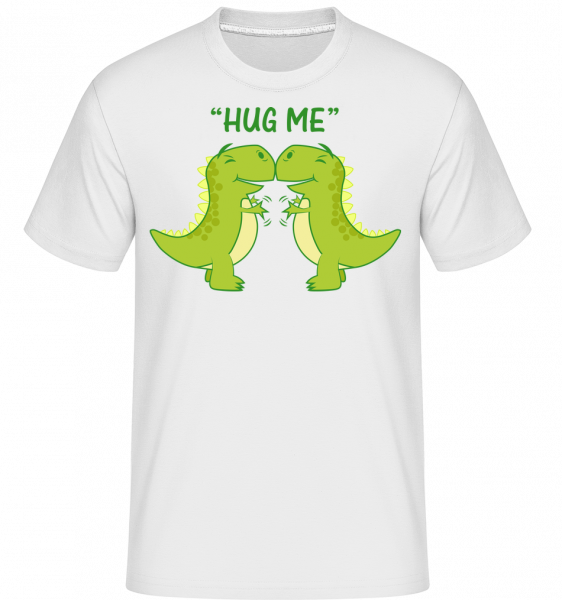 Hug Me Dinosaurs -  Shirtinator tričko pro pány - Bílá - Napřed