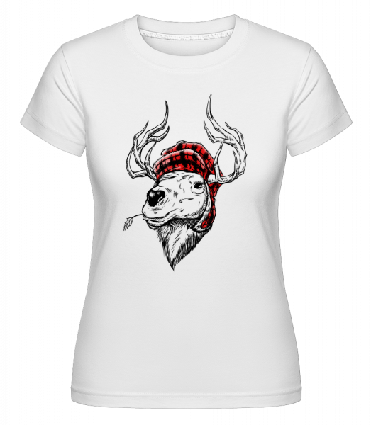 Christmas Reindeer -  Shirtinator tričko pro dámy - Bílá - Napřed