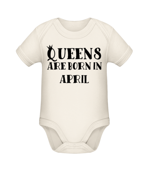 Queens se rodí v dubnu - Bio body pro děti - Krémová - Napřed