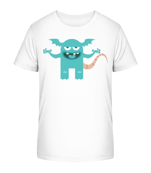 Funny Monster - Detské Bio tričko Stanley Stella - Bílá - Napřed