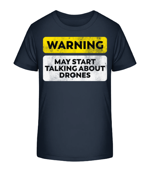 Povídání o Drones - Detské Bio tričko Stanley Stella - Namořnická modrá - Napřed