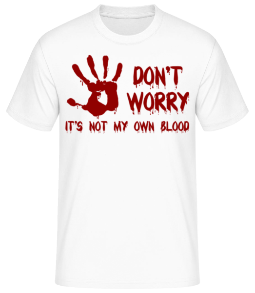 Not My Own Blood - Pánské basic tričko - Bílá - Napřed