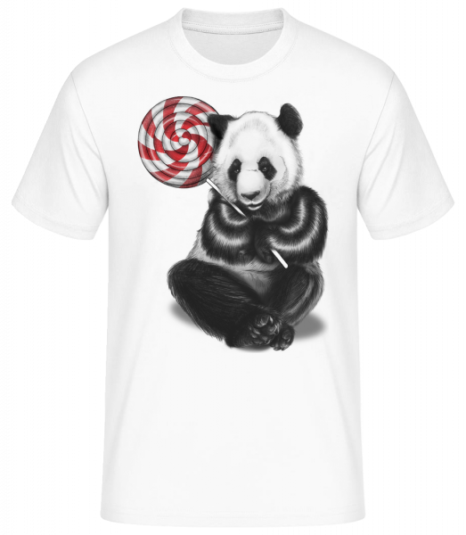Candy Bear - Pánské basic tričko - Bílá - Napřed