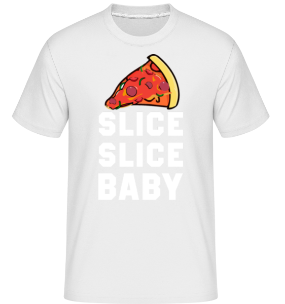 Pizza Slice Slice Dětská -  Shirtinator tričko pro pány - Bílá - Napřed