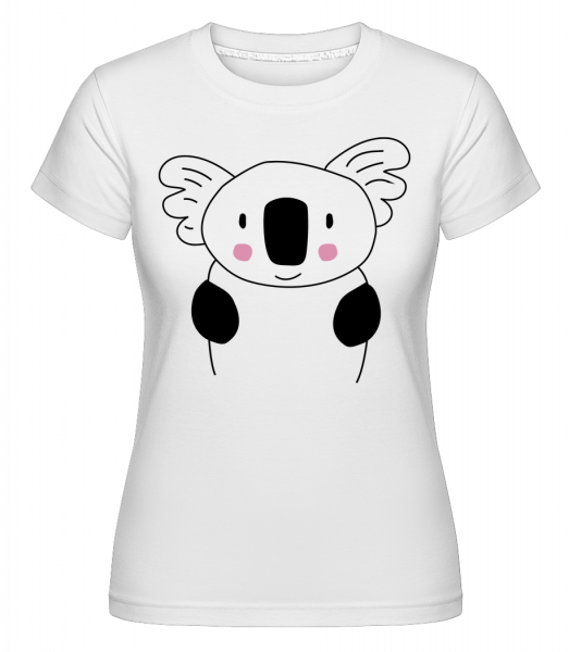 Cute Koala -  Shirtinator tričko pro dámy - Bílá - Napřed