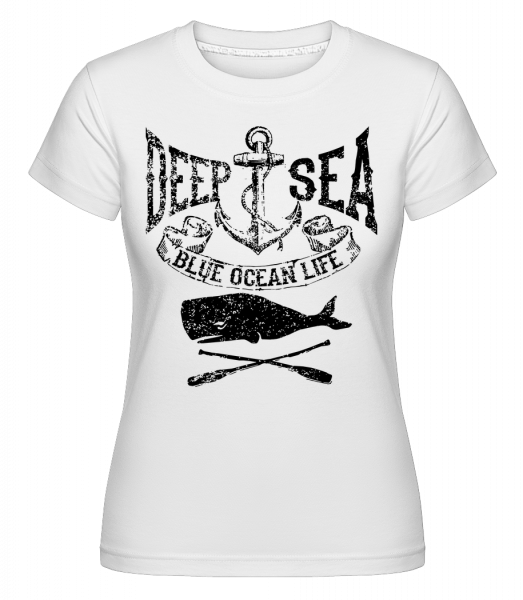 Deep Sea Ocean Icon -  Shirtinator tričko pro dámy - Bílá - Napřed