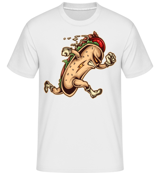 běžící Sandwich -  Shirtinator tričko pro pány - Bílá - Napřed